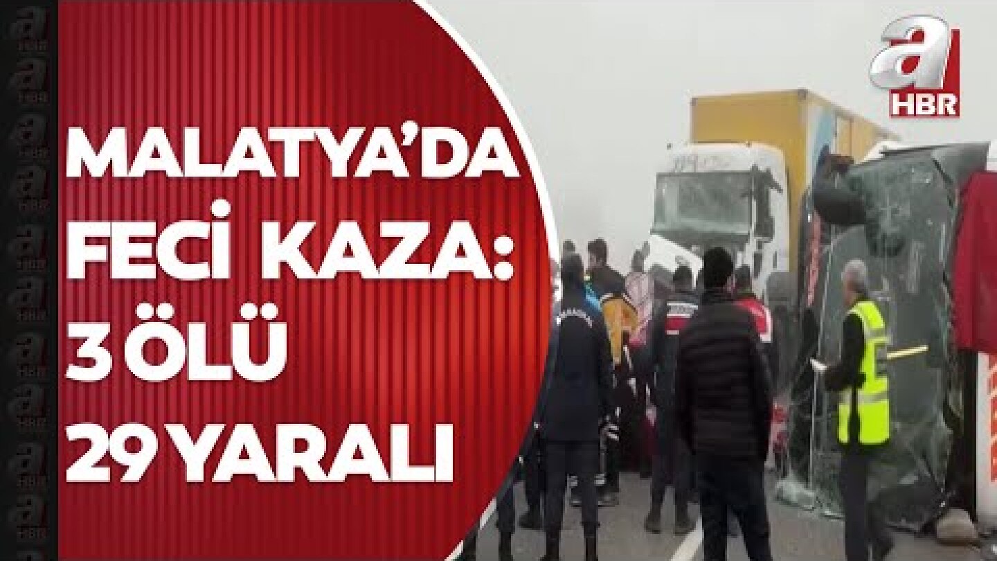 Malatya'da yolcu otobüsü devrildi: 3 ölü, 29 yaralı...