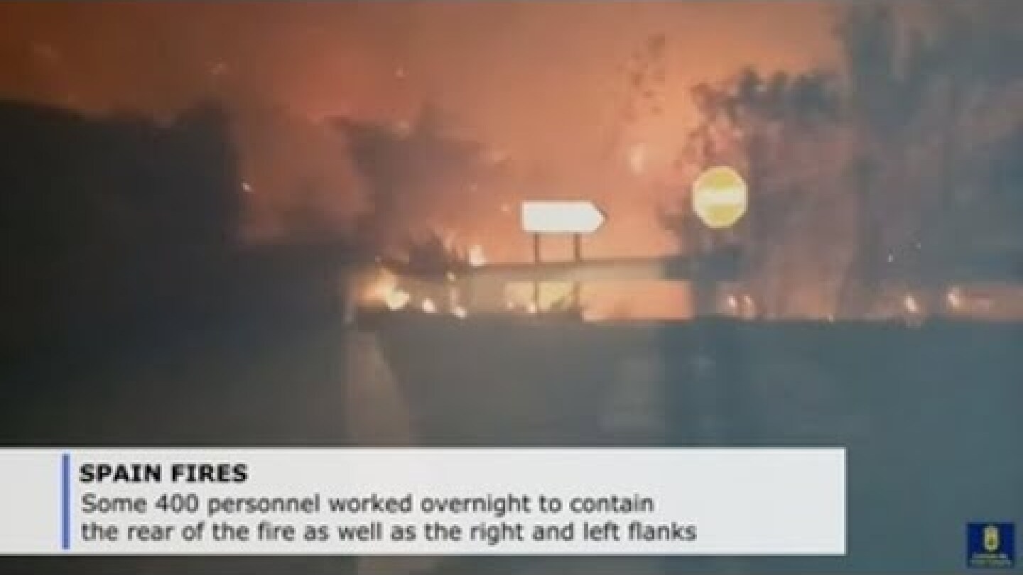 8,000 evacuated due to wildfire in Gran Canaria