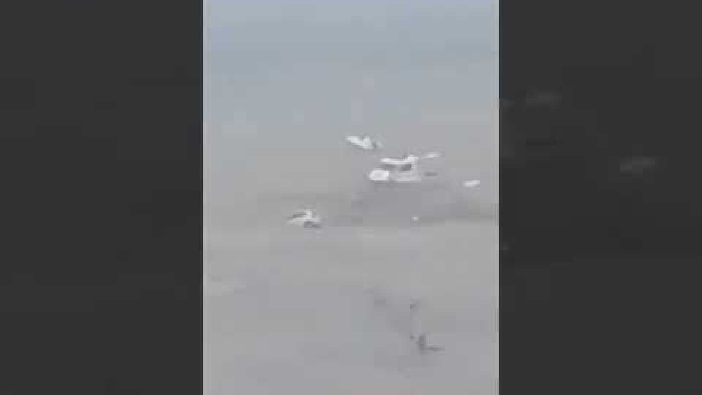 Αγία Πελαγία: Η σφοδρή καταιγίδα παρέσυρε οχήματα στη θάλασσα