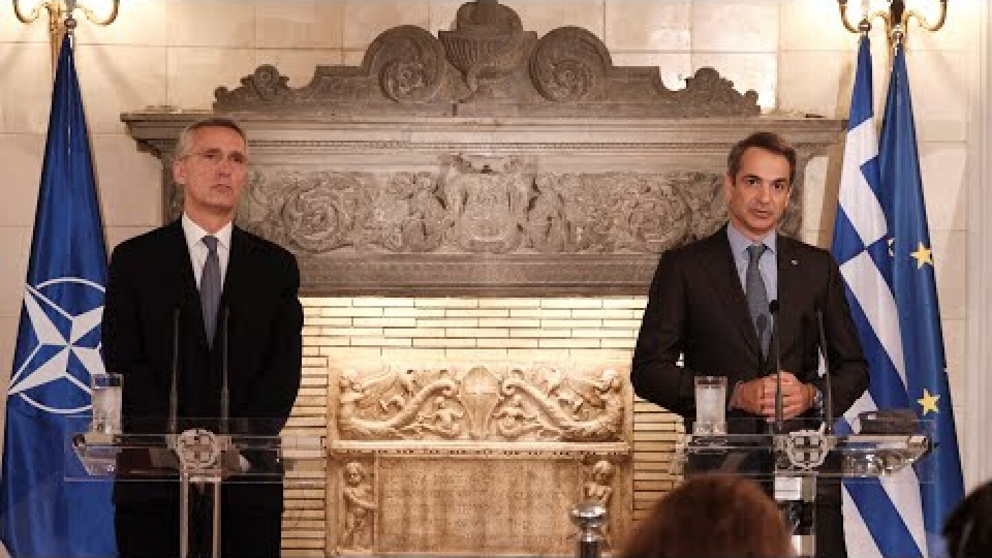 Κοινές δηλώσεις Κυριάκου Μητσοτάκη - Jens Stoltenberg