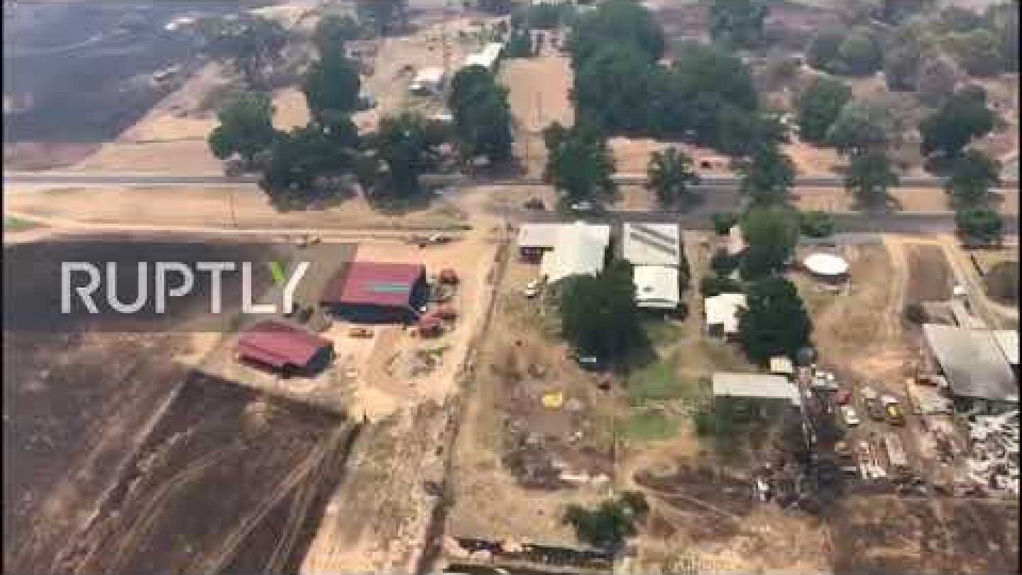 Australia: Aerial footage shows aftermath of devastating wildfires in Victoria