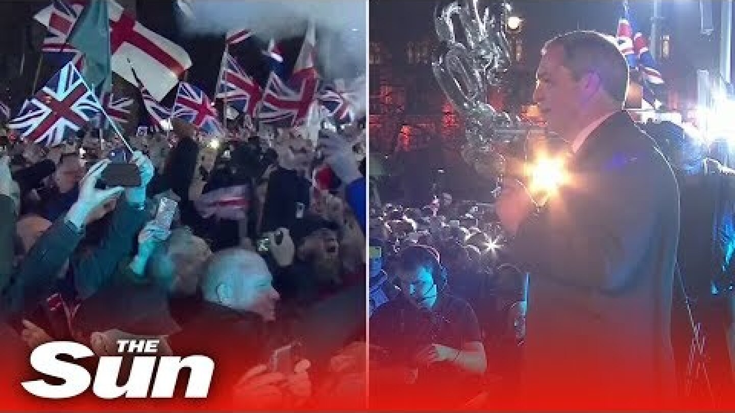 Celebrations take place as Britain leaves the EU on historic night