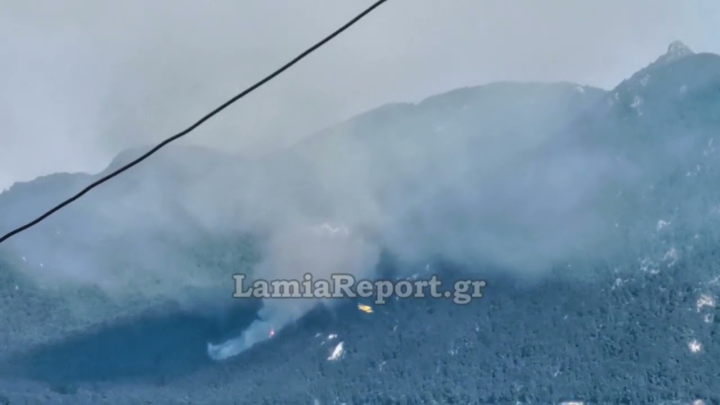 LamiaReport.gr: Φωτιά στη Βόρεια Εύβοια 23-05-22