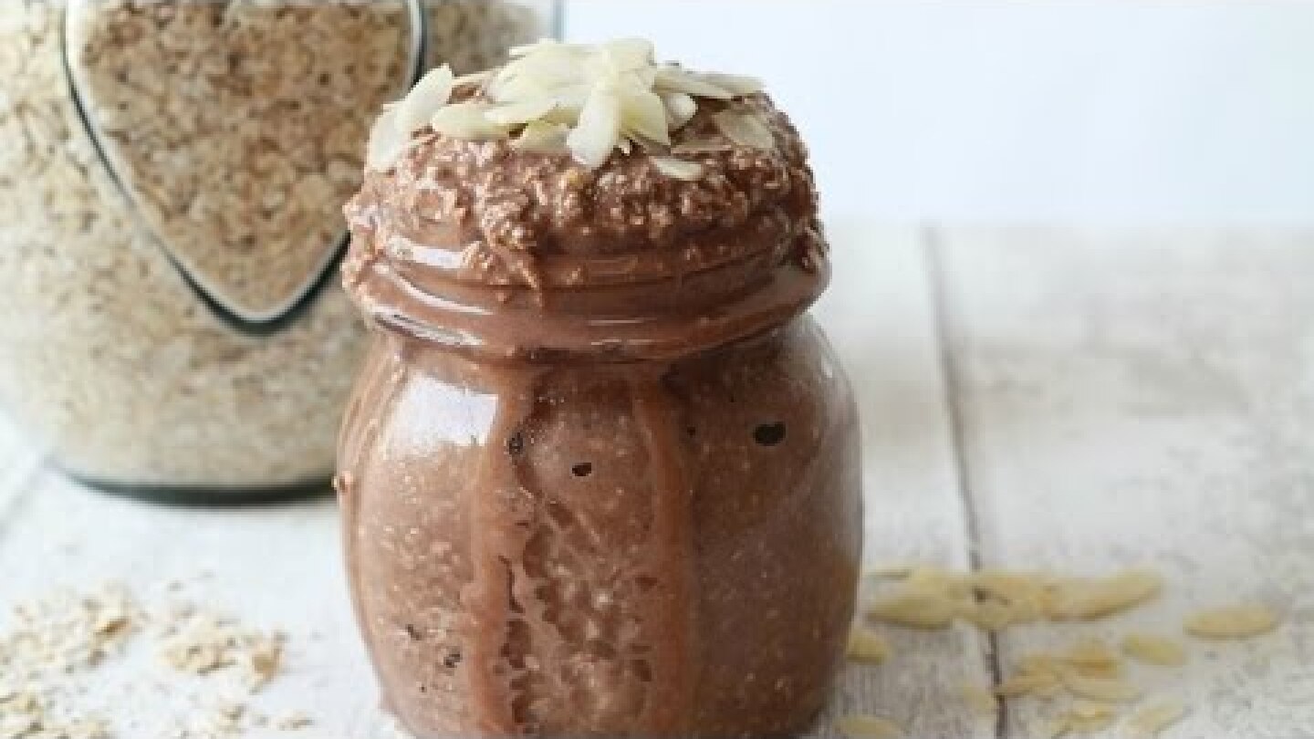 Chocolate Banana Overnight Oats Recipe | Healthy Breakfast Ideas for Kids