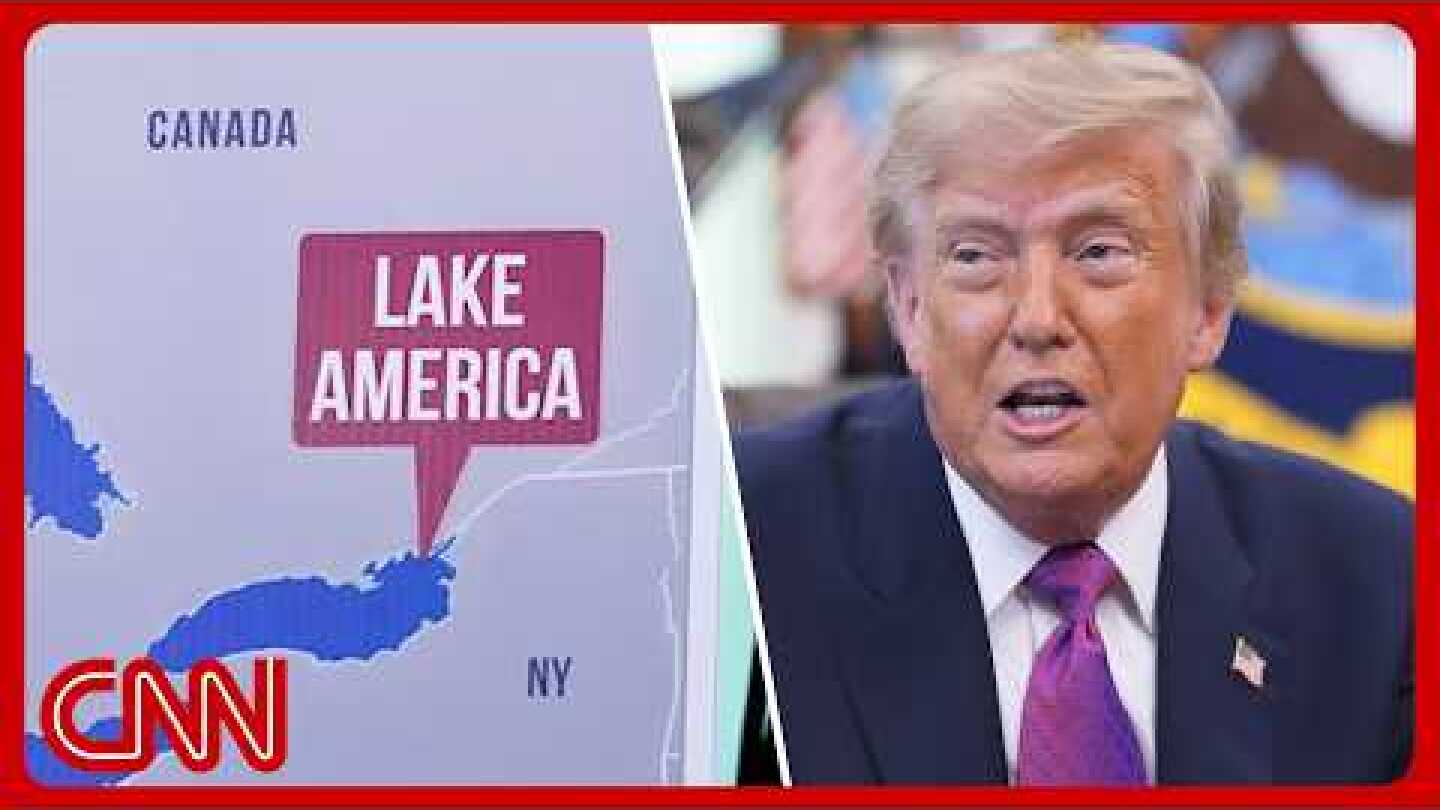 Trump renames Lake Ontario to 'Lake America'
