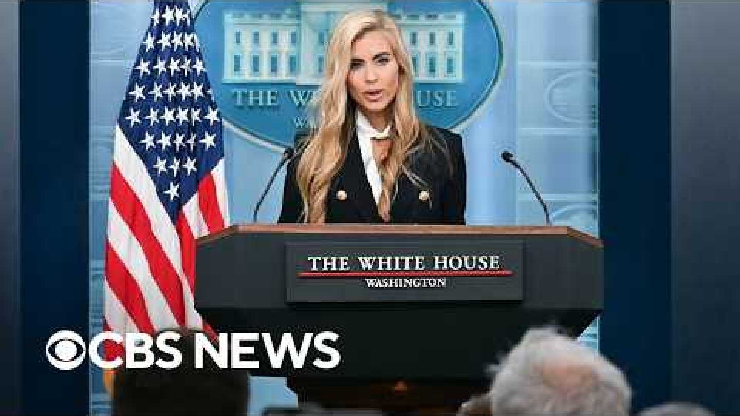 Katie Zacharia holds first briefing as White House press secretary | full video
