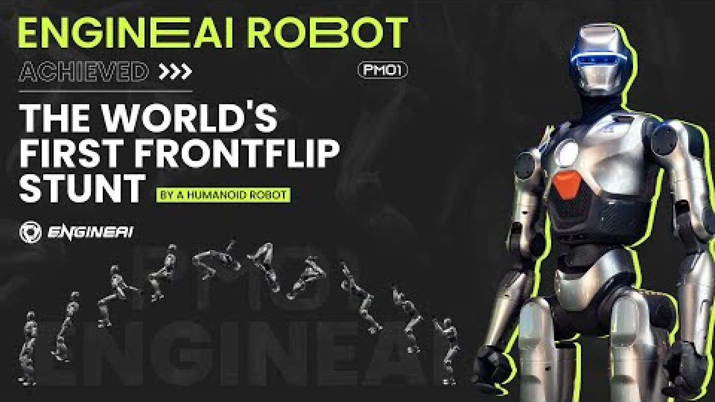 EngineAI  — the world's first humanoid robot to perform a front flip!