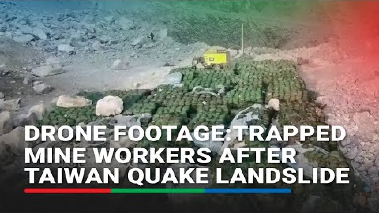 Helicopter plucks miners to safety as Taiwan searches for missing after quake