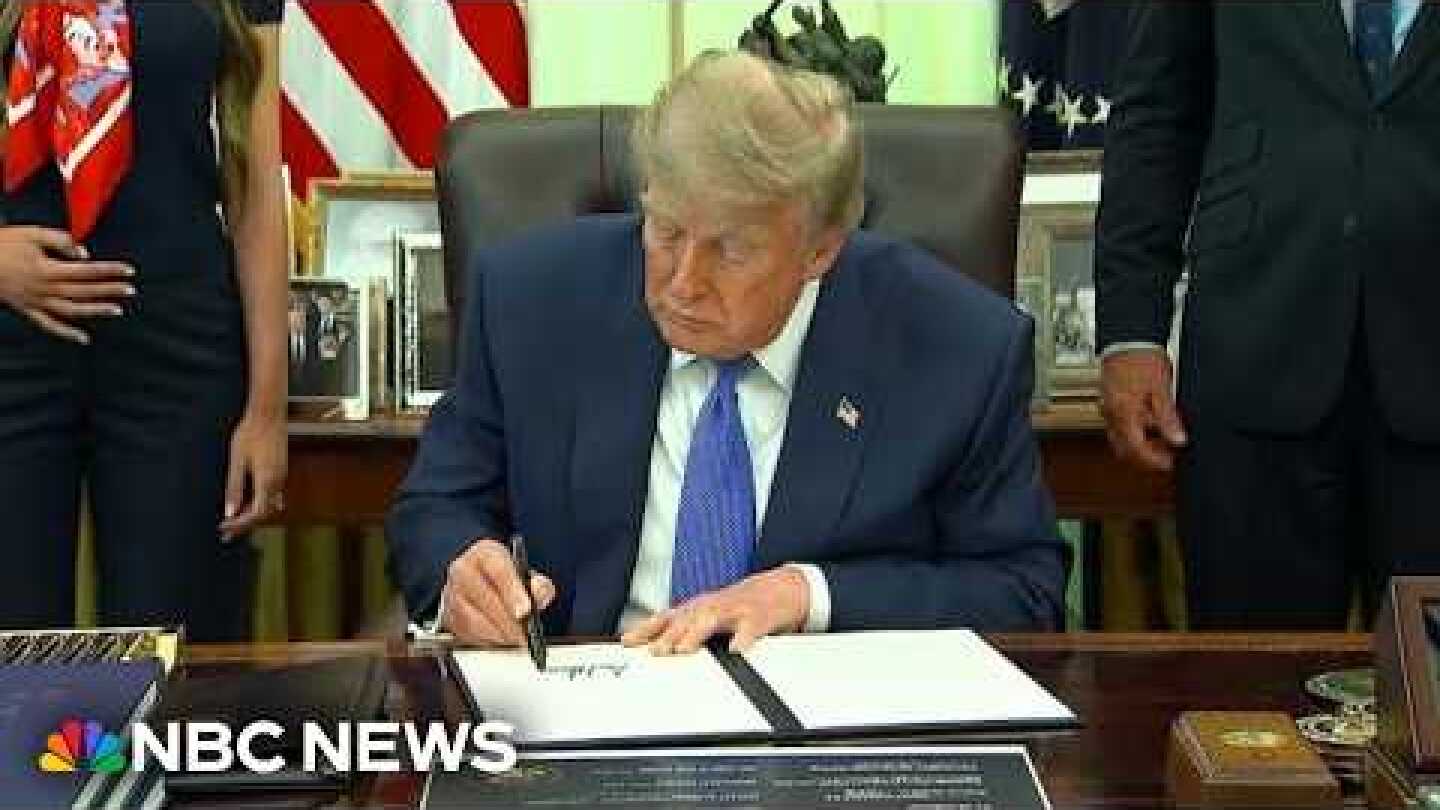 Trump signs executive order on childhood vaccines