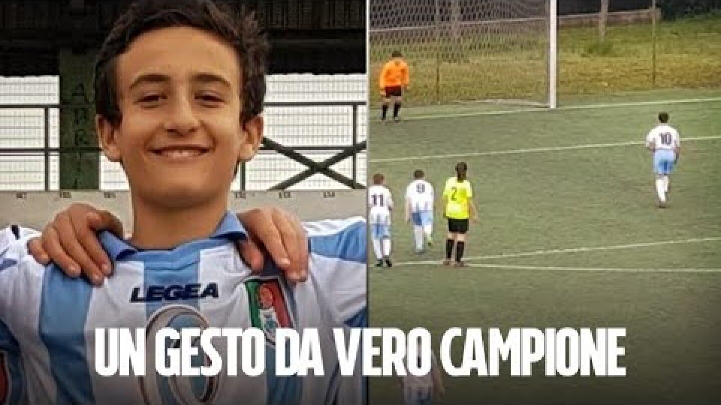 Sbaglia di proposito il rigore: "Il suo gesto non passi inosservato". Nicolò è un esempio per tutti