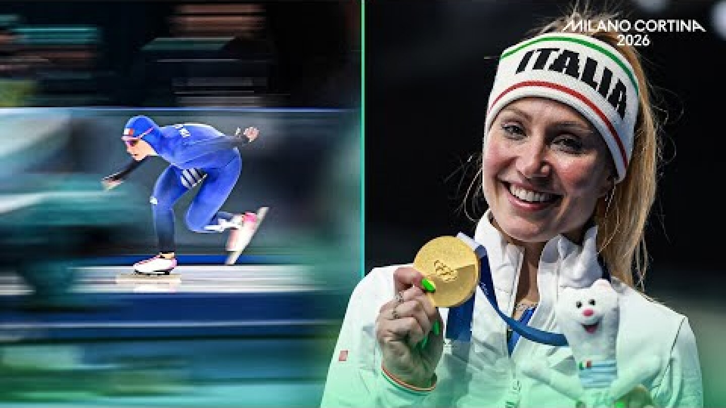 Estasi FRANCESCA LOLLOBRIGIDA, oro e record olimpico nei 3000 femminili | #MilanoCortina2026