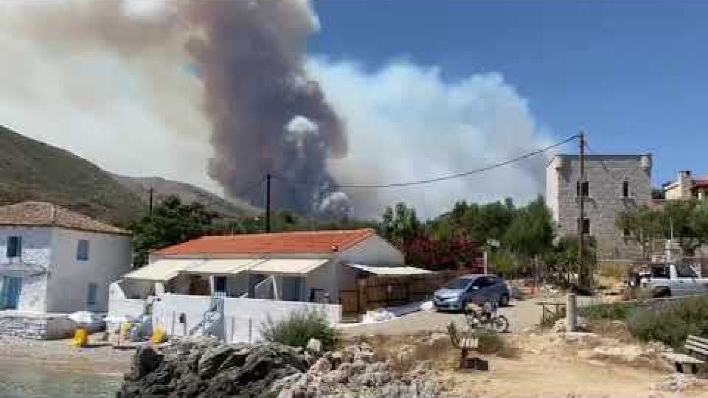 Φωτιά στην Μάνη