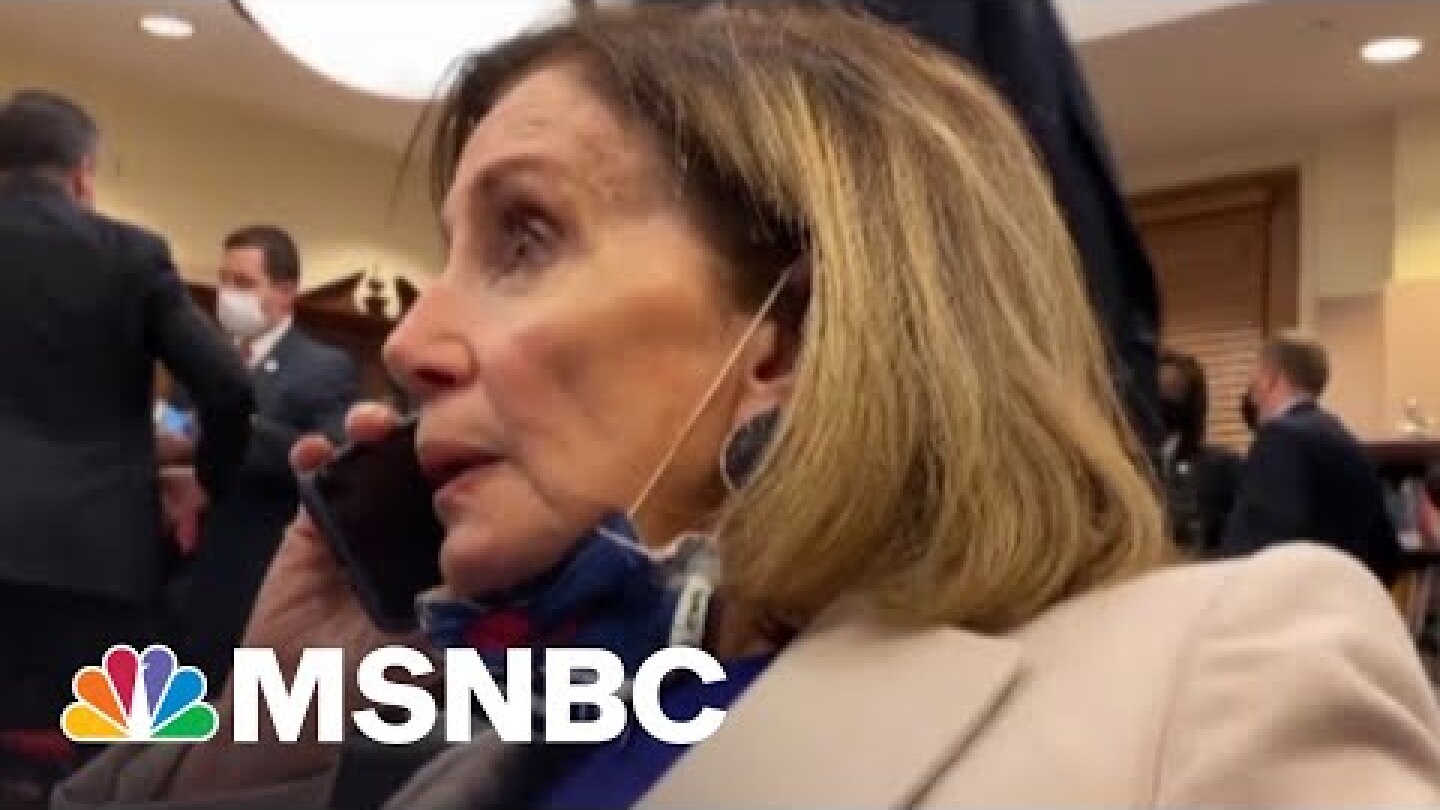 Videos Show Nancy Pelosi's Reaction During The January 6 Capitol Riot