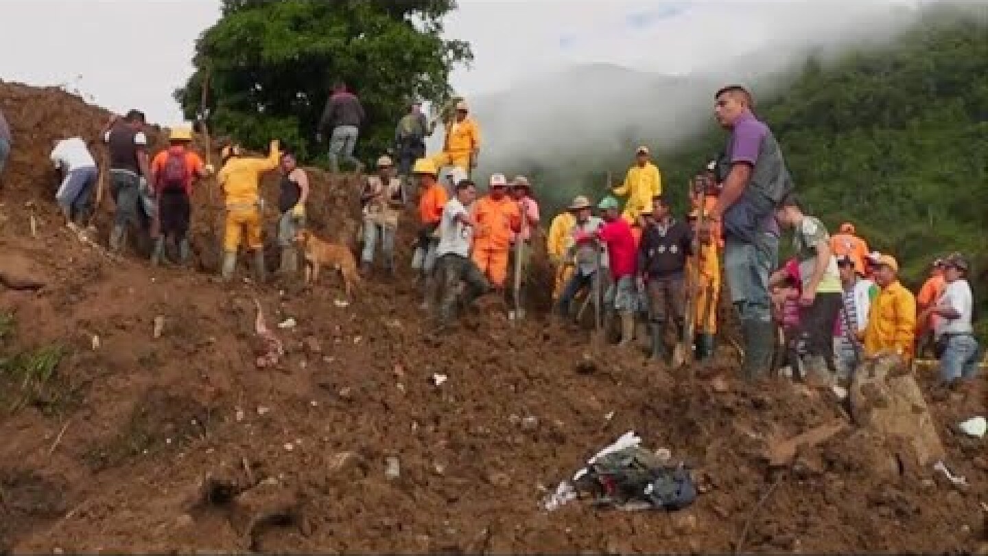Sube el numero de muertos por deslave en suroeste de Colombia