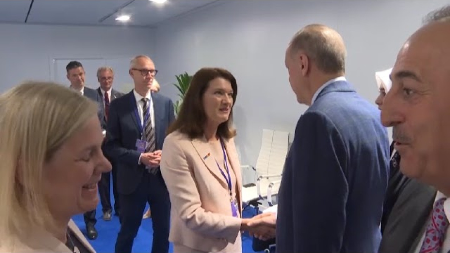 Cumhurbaşkanı Erdoğan, Finlandiya Cumhurbaşkanı, İsveç Başbakanı ve NATO Genel Sekreteri ile görüştü