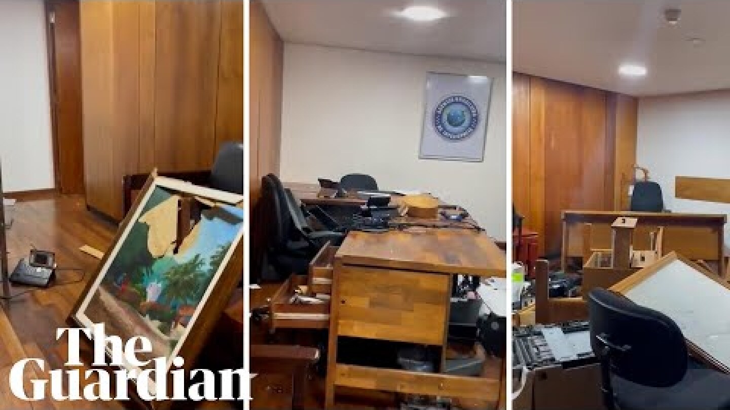 Brazil protests: Minister shows aftermath of damage after mob stormed his office