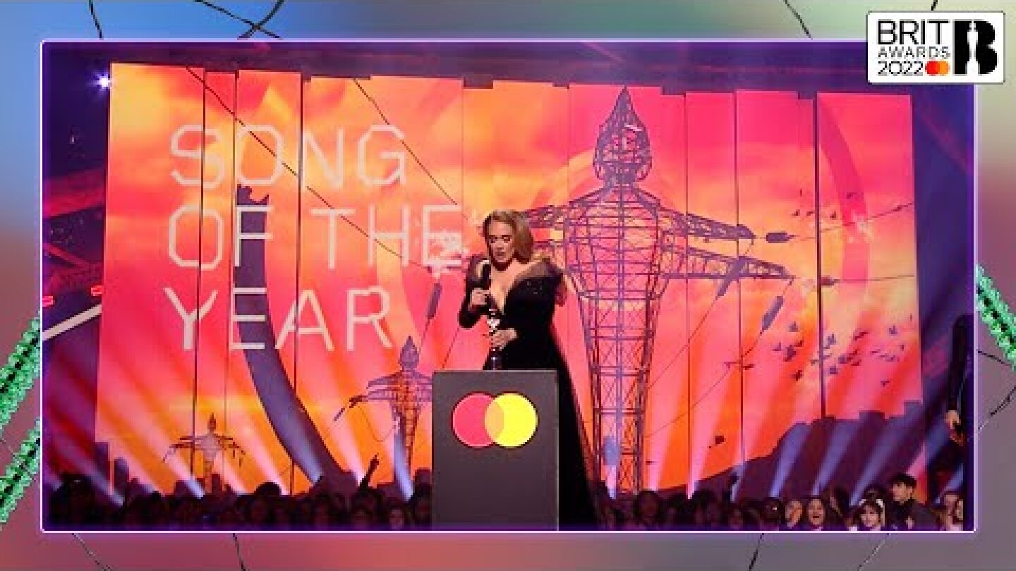 Adele wins Song of the Year | The BRIT Awards 2022