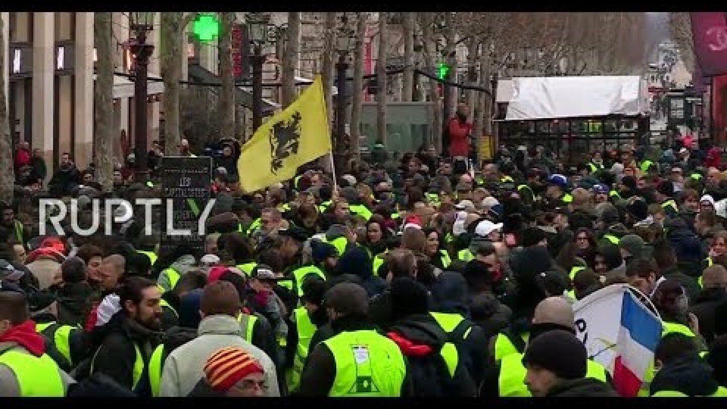 LIVE: ‘Yellow Vest’ protests hit Paris for the eighth week in a row