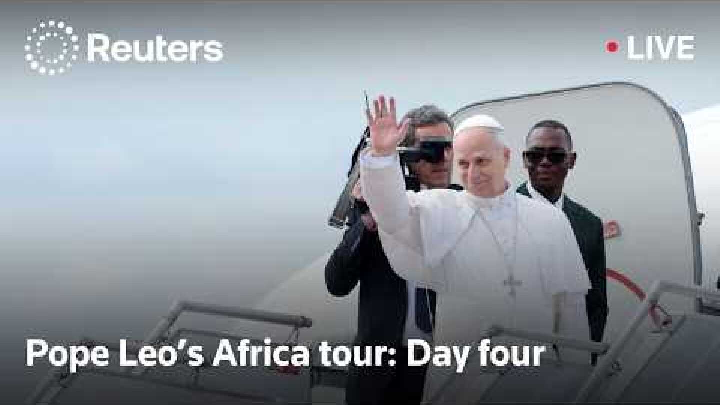 LIVE: Day four of Pope Leo’s Africa tour