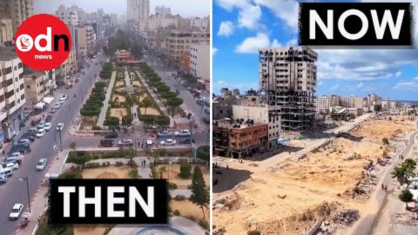 Dramatic Drone Footage Shows Mass Destruction in Gaza