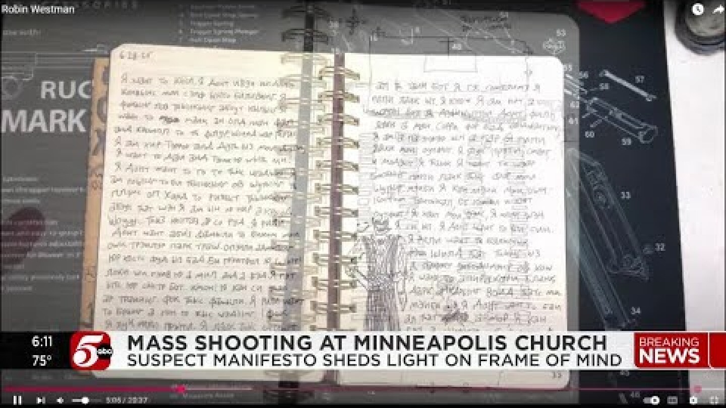 Robin Westman posted a manifesto on YouTube prior to Annunciation Church shooting