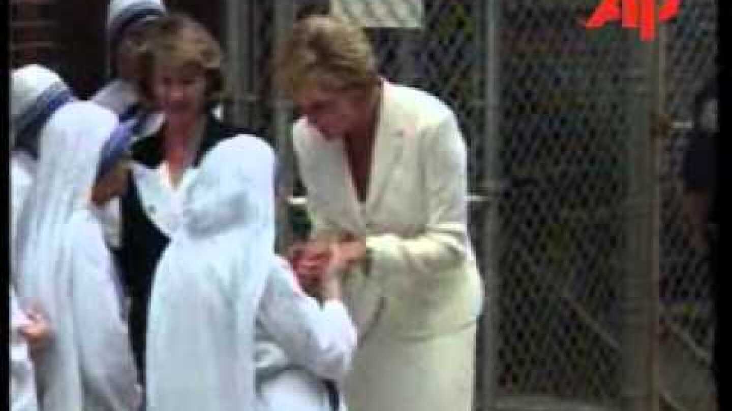 Princess Diana with Mother Teresa in NYC