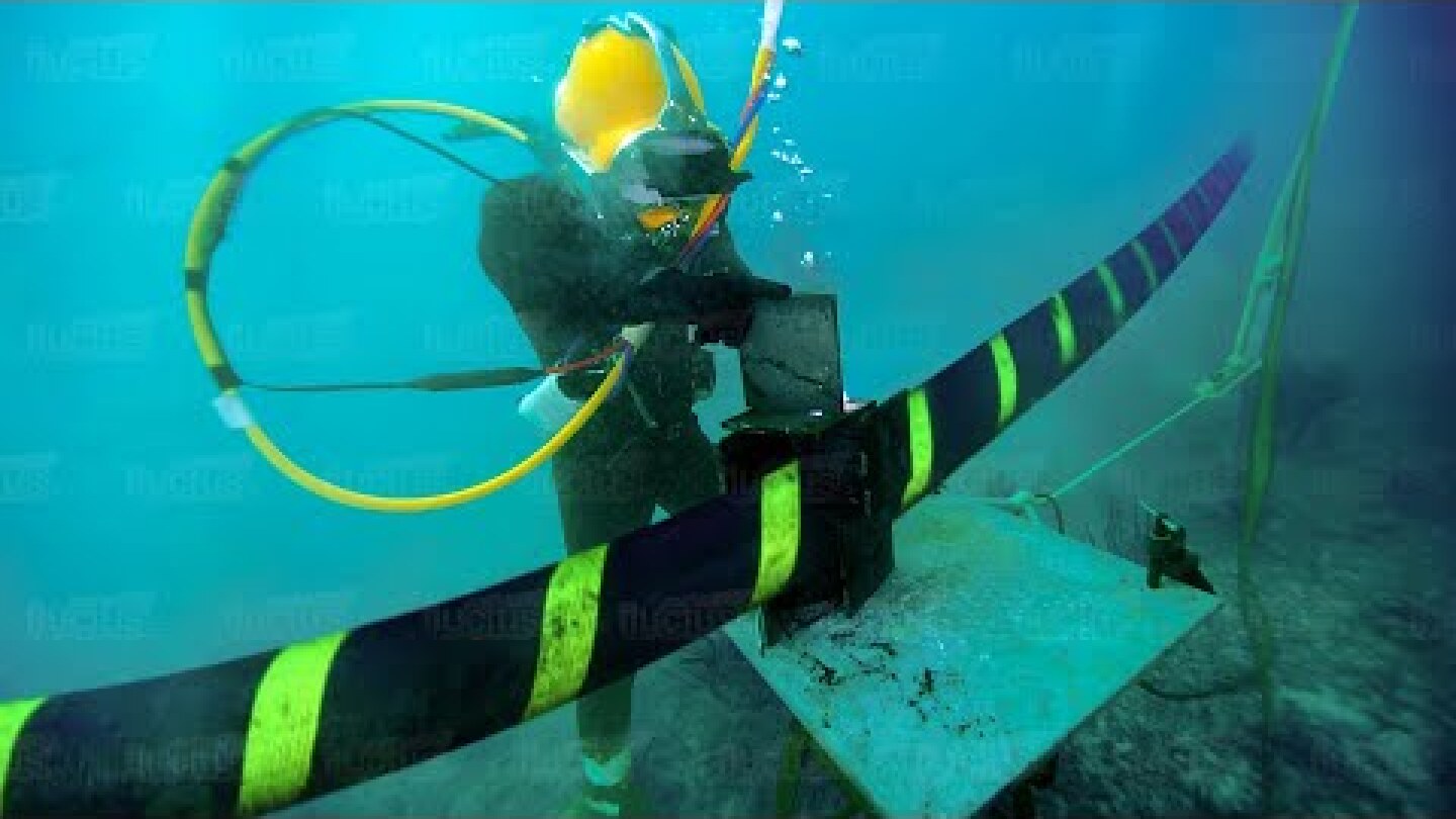 Scary Job of Repairing Million $ Cables Underwater