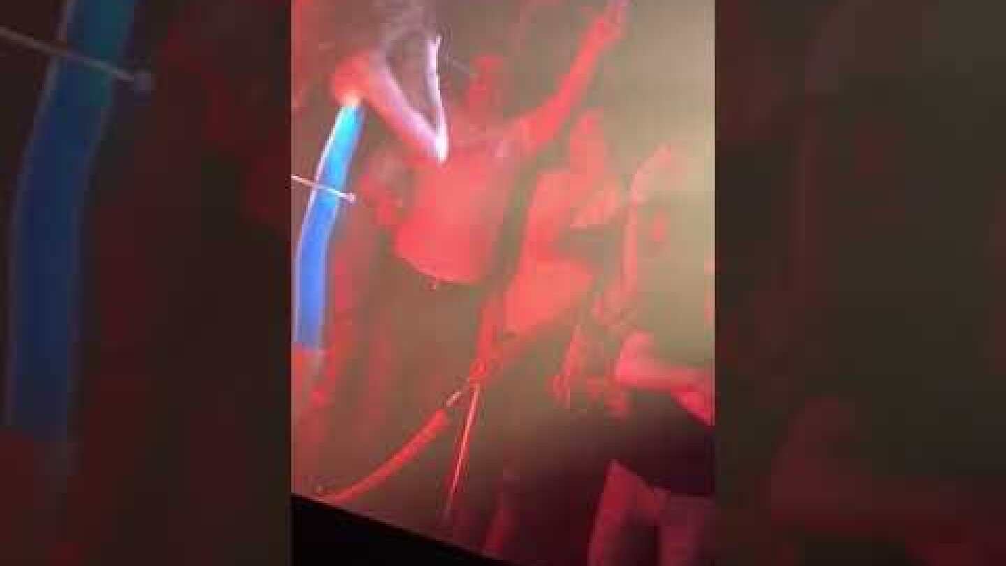 Eleni Foureira (speaking with her fans), with Kimora Blac, Nicky Doll and Erez Ben Ishay