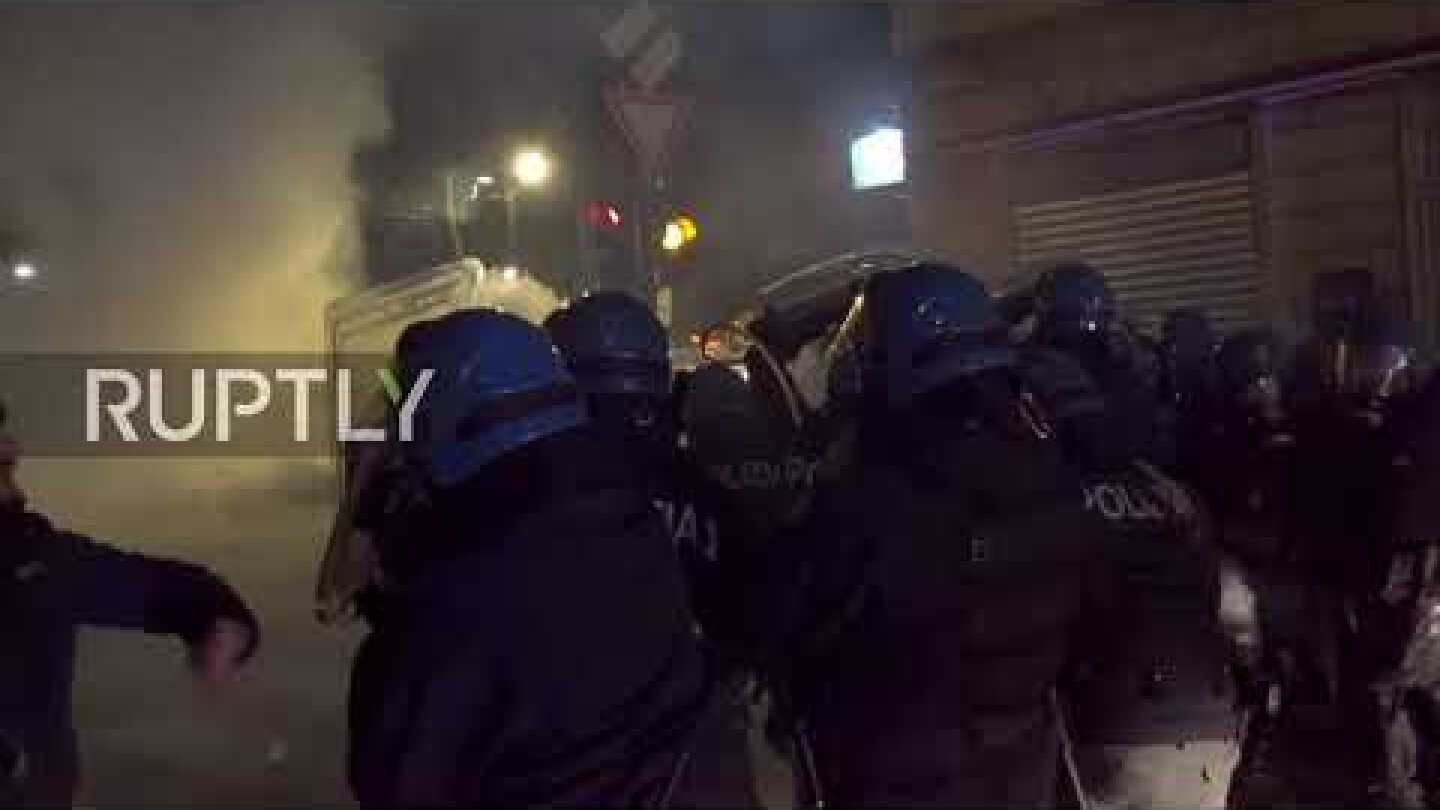 Italy: Turin anarchists clash with police