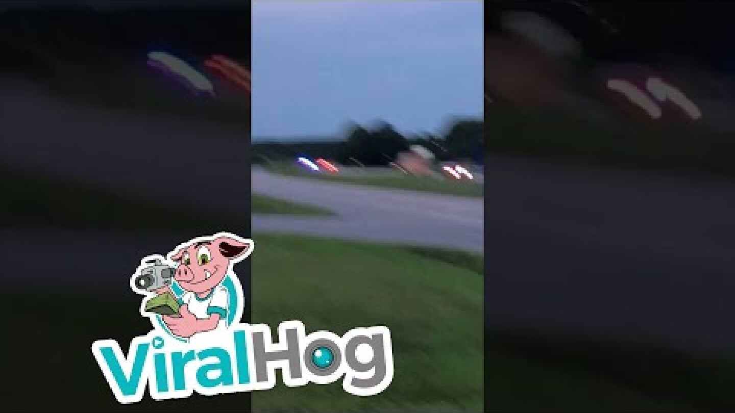 Police Chase Tank down Highway || ViralHog