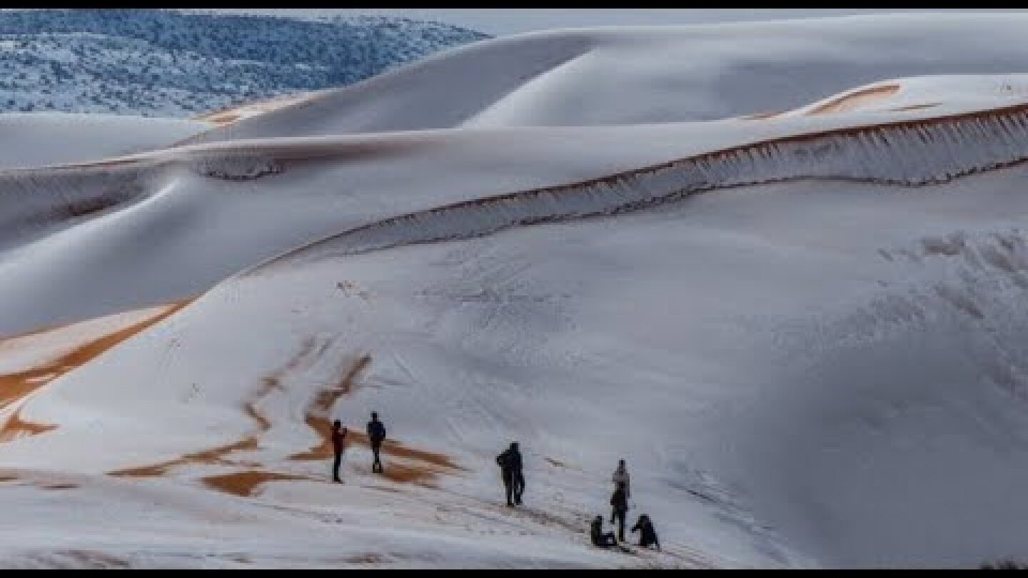 Snowfall in the Sahara Desert -January 2021
