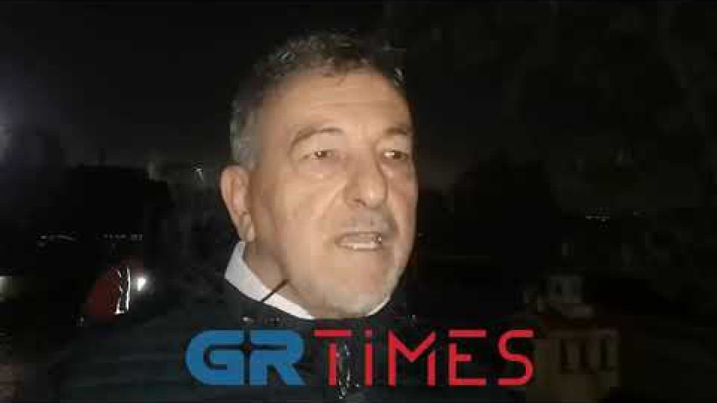 Ο δήμαρχος Θέρμης για τις ζημιές από την πλημμύρα