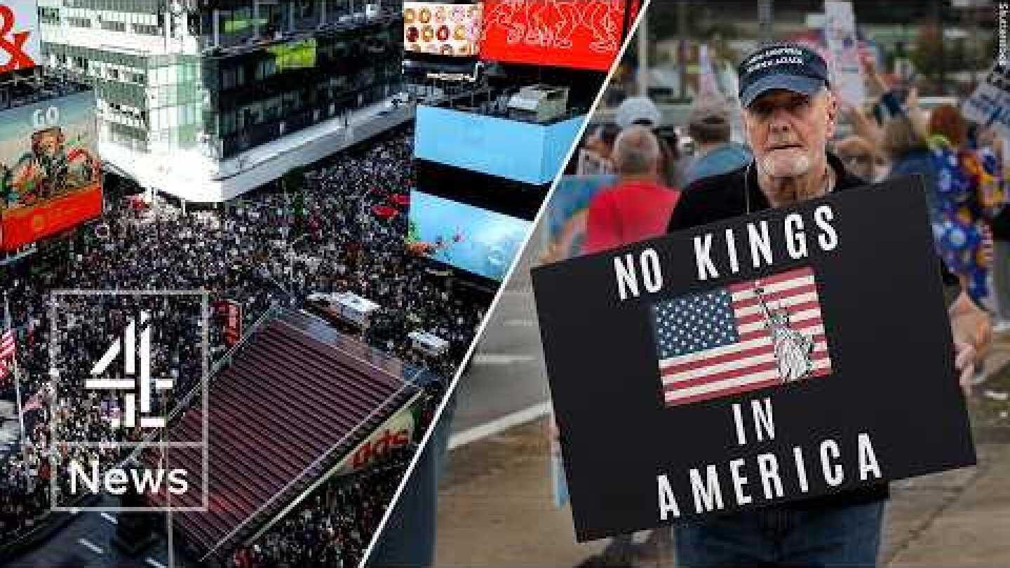 ‘No Kings’ protest sees millions march against Trump across America