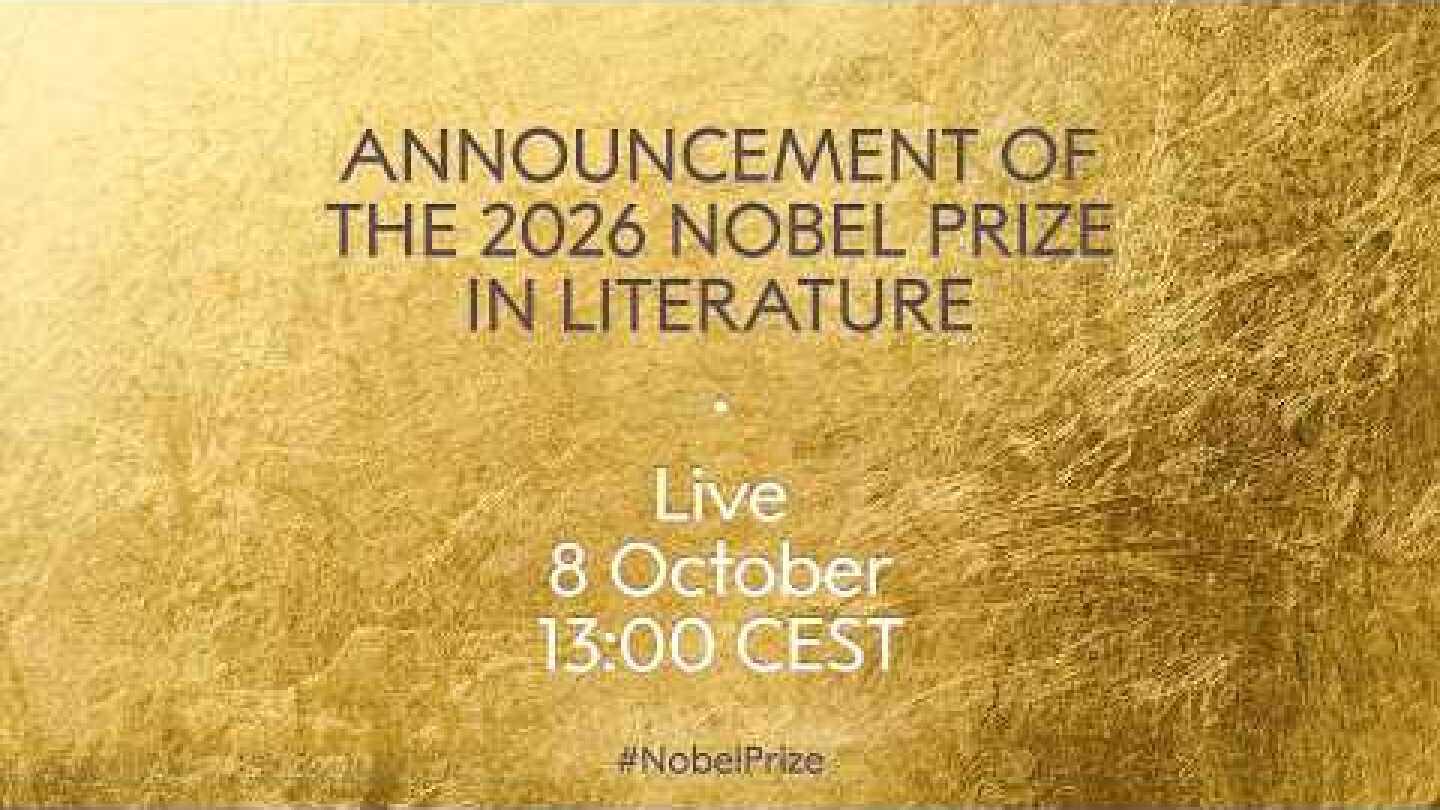 Announcement of the 2026 Nobel Prize in Literature