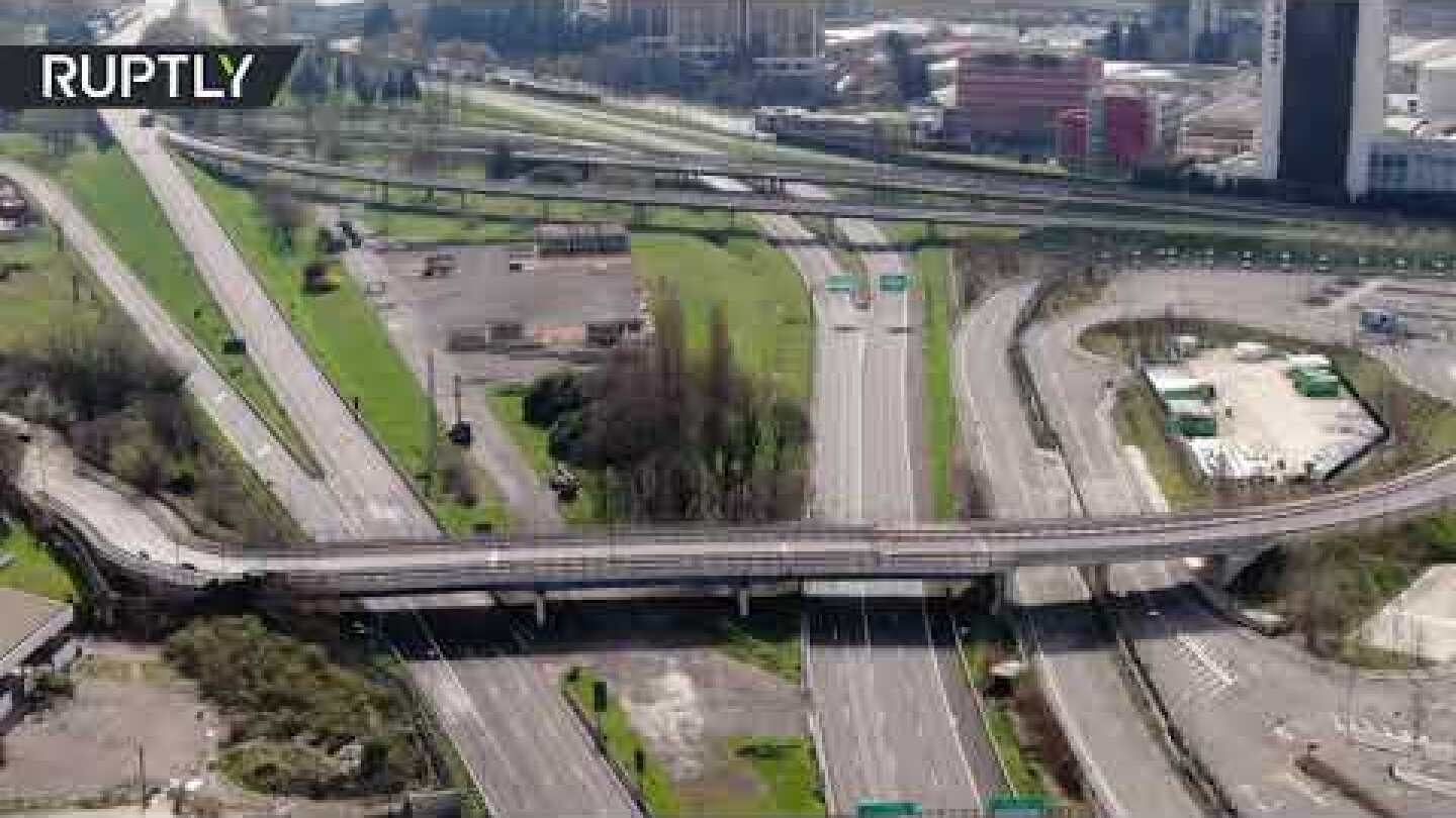 No Man's Land | Lombardy highway deserted amid lockdown