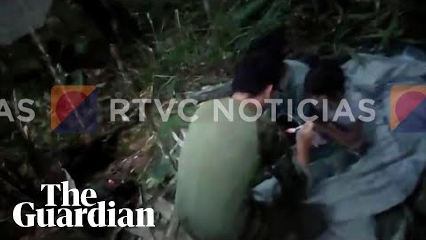 Colombia releases footage of children found alive in jungle after plane crash