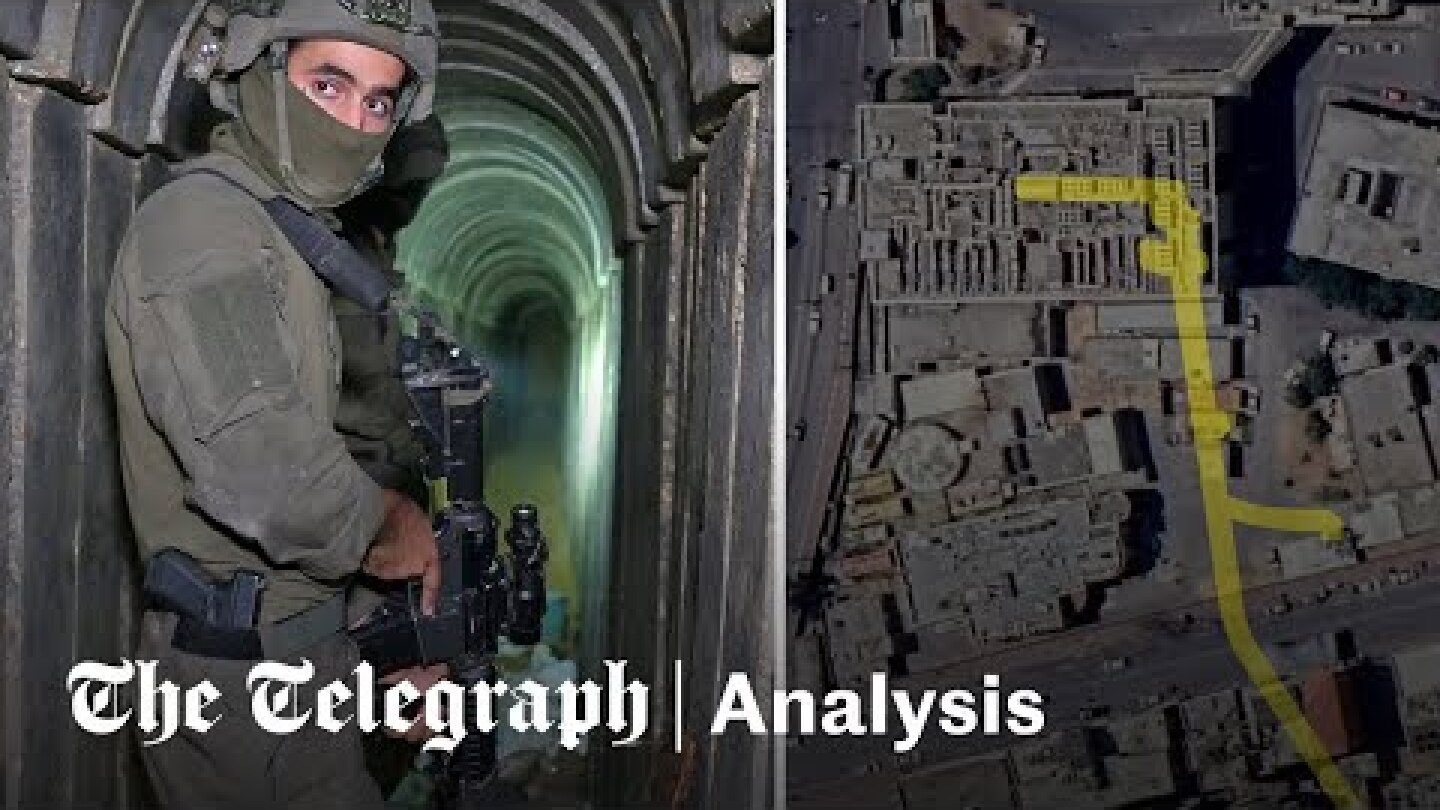 Inside Hamas ‘tunnel base’ beneath Al-Shifa hospital | Telegraph analyses IDF footage