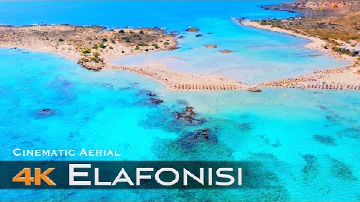 ELAFONISI The Bahamas of Greece 🇬🇷 Drone 4K | Ελαφονήσι