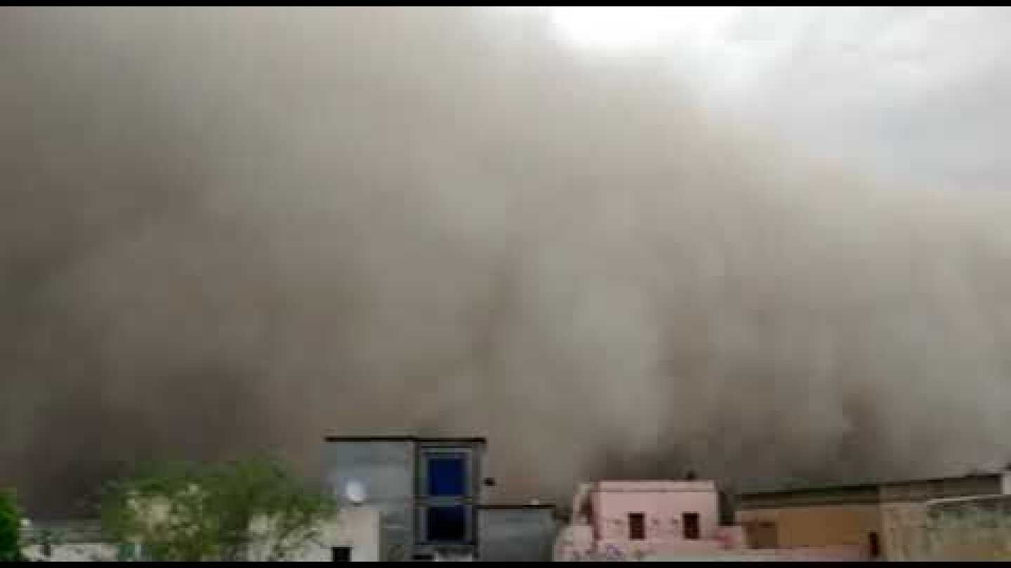 Sand Storm Rajasthan, Churu, Thathawata