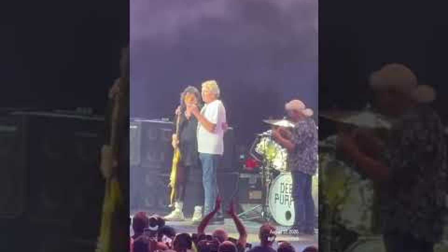 Deep Purple singer Ian Gillan praises Ritchie Blackmore after both performed onstage last night!