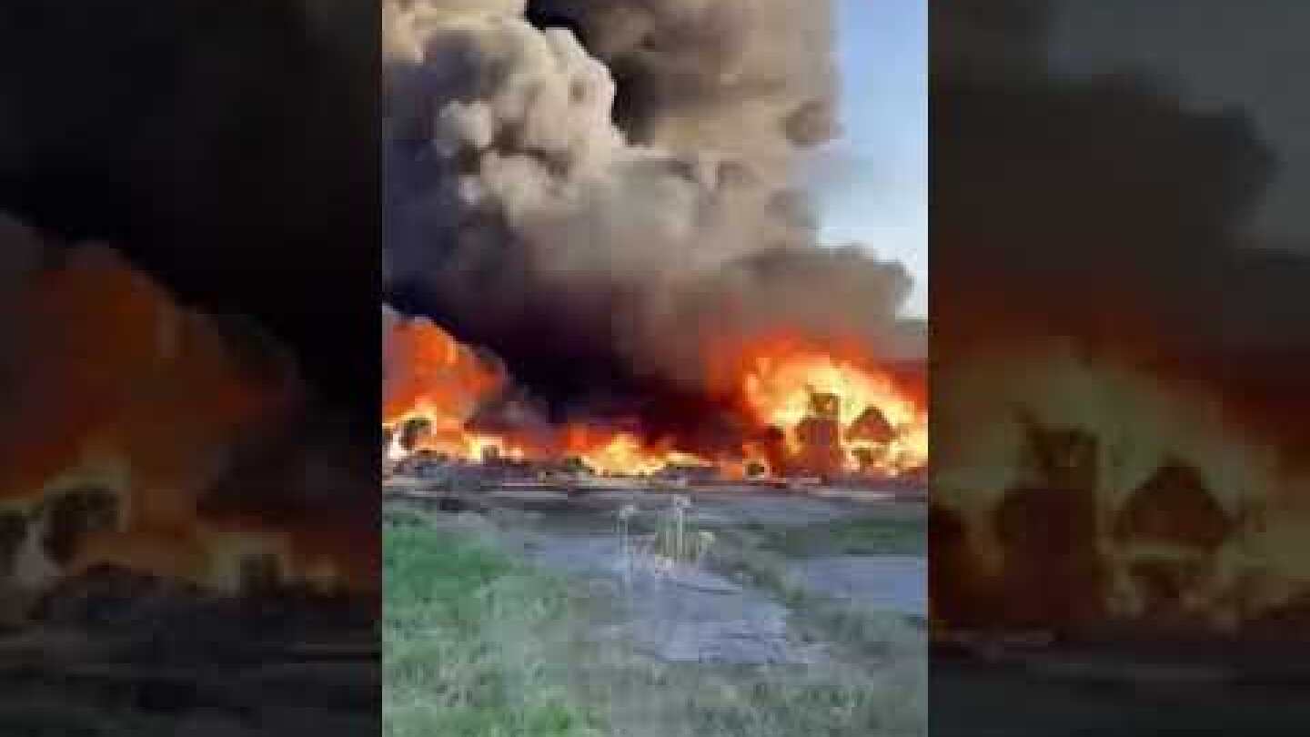 Φωτιά σε παλιό εργοστάσιο έξω από τη Σίνδο