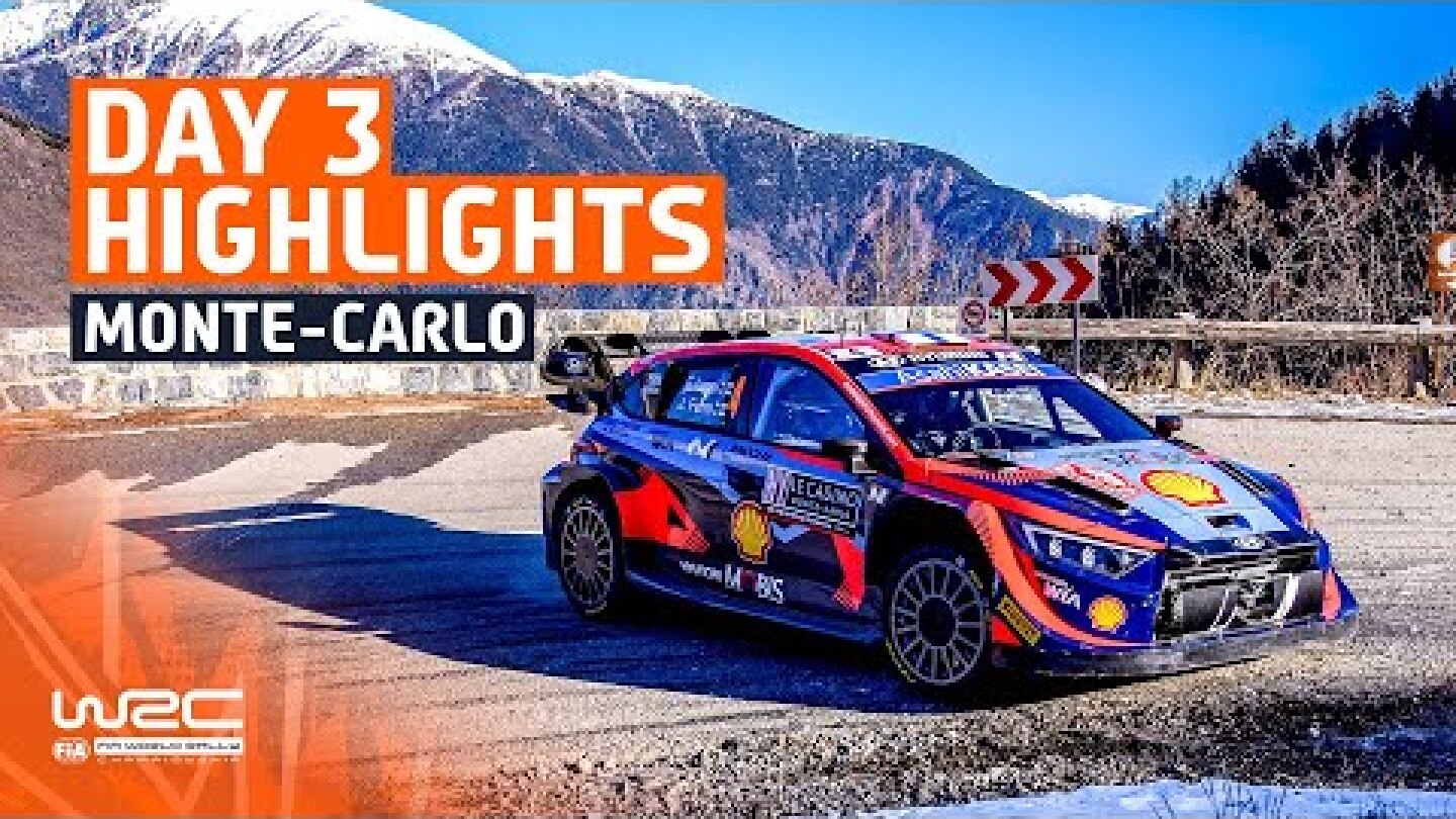 Day 3 Highlights | WRC Rallye Monte-Carlo 2023
