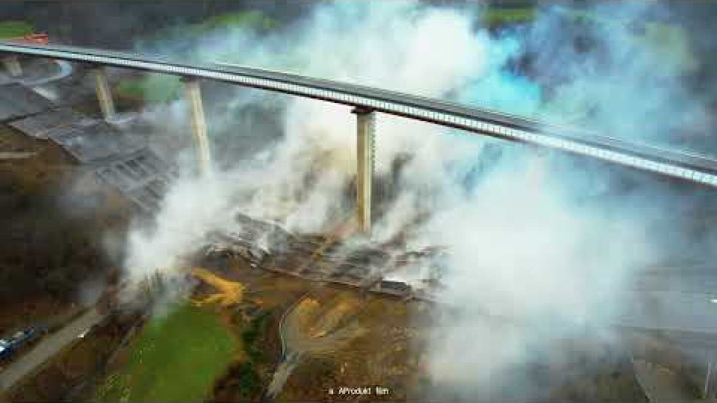 Sprengung Brücke Rinsdorf A45