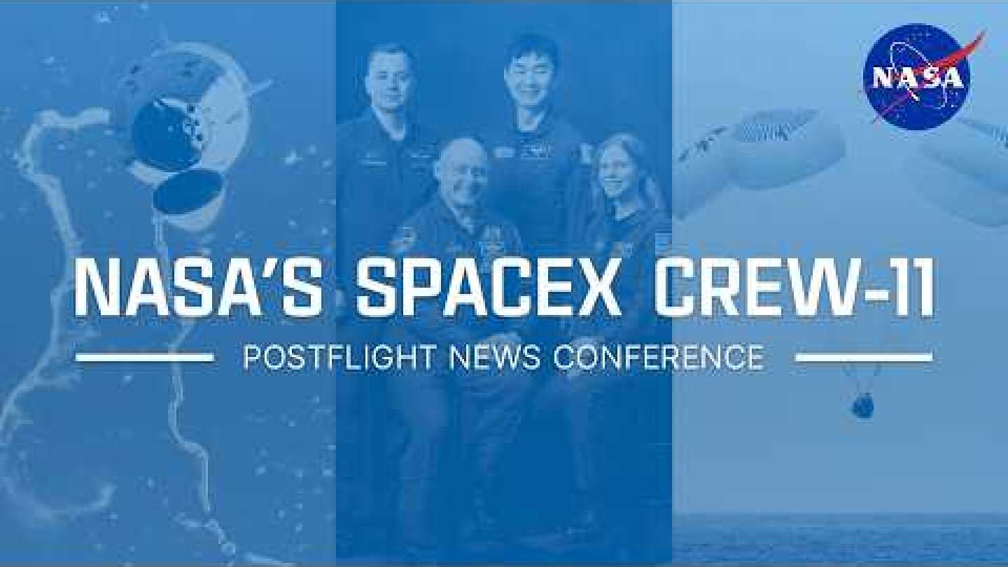 NASA's SpaceX Crew-11 Post-Splashdown News Conference (Jan. 15, 2026)