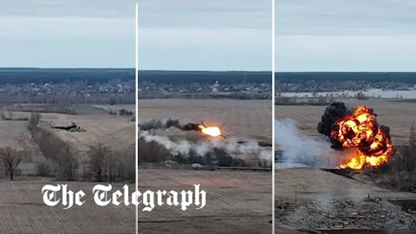 Russian helicopter shot down over Ukraine