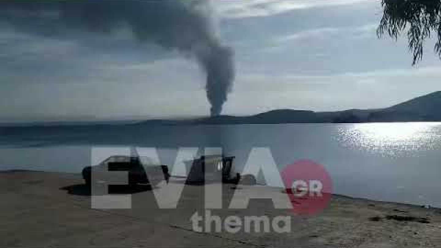 Eviathema.gr - Φωτιά σε εργοστάσιο στο Βαθύ Αυλίδας