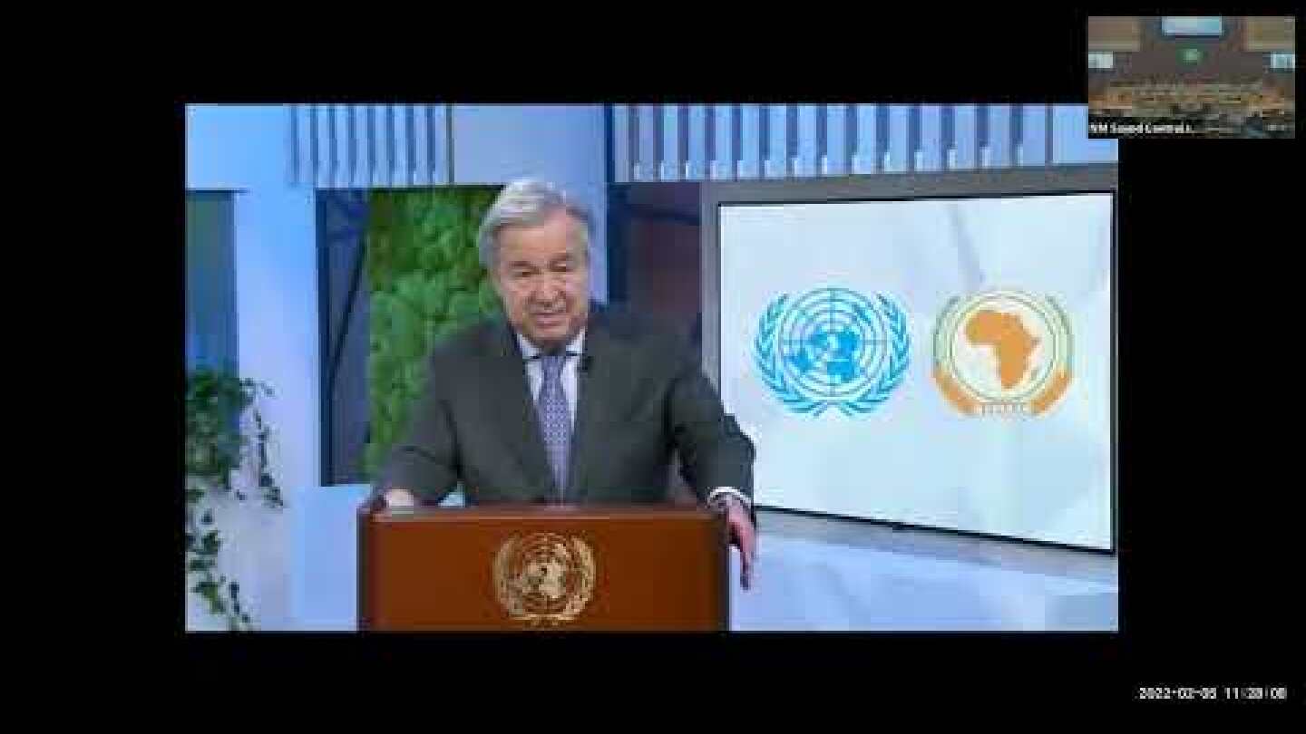 Statement by H.E Mr Antonio Guterres at the 35th Ordinary Session of the AU Assembly