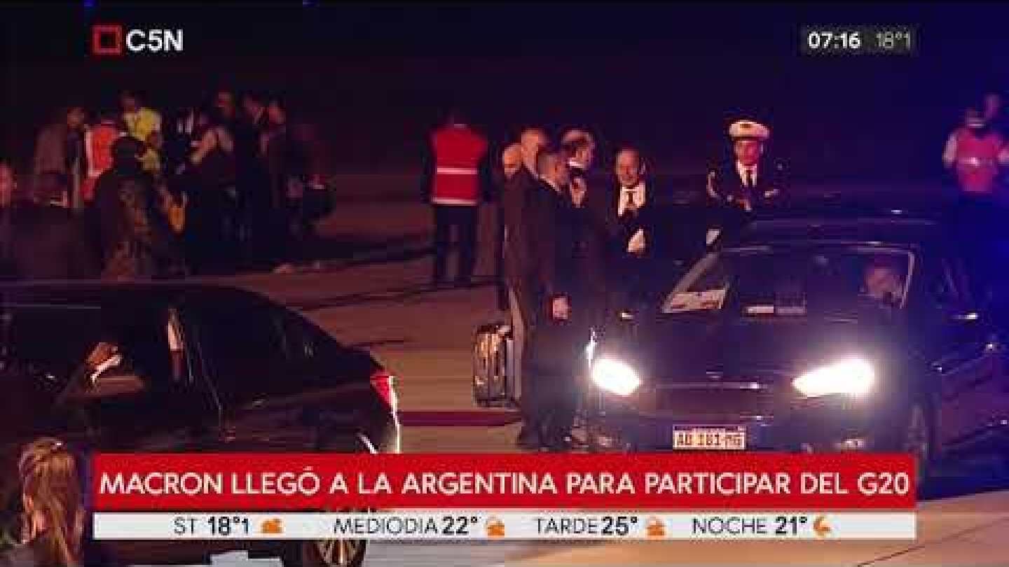 G20: Así fue la llegada de Macron