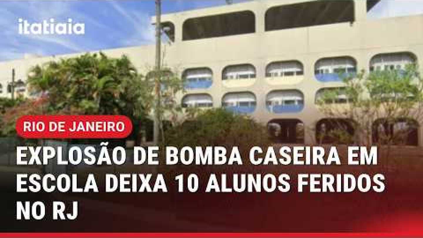 BOMBA CASEIRA EXPLODE EM ESCOLA DE BELFORD ROXO E FERE 10 ALUNOS
