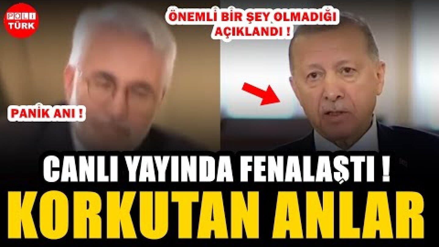 Erdoğan Canlı Yayında Fenalaştı Yayın Kesildi! Korkutan Anlar!